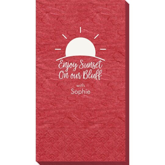 Enjoy Sunset on our Bluff Bali Guest Towels